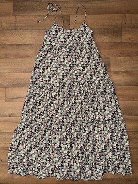 Natural Life Size Extra Large Madi Slip Dress Ditsy Floral Print Boho Hippie XL